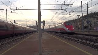 Incrocio spettacolare tra Frecciarossa n°12 e Italo n°22