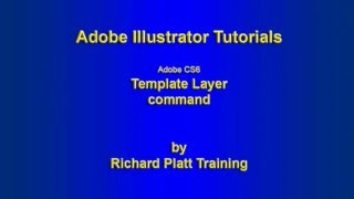 Adobe Illustrator CS6 Template Layer Command