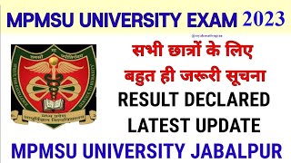 MPMSU result  Paramedical BMLT BPT, Nursing medical, mbbs, bds Etc.