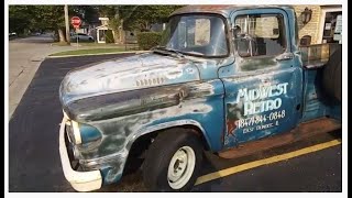 Vintage 1950s Dodge truck | old/antique car at shop in East Dundee, Illinois