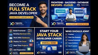 Java Full Stack Course Demo | Java + Spring Boot + React | Job Oriented Training 2026 JAN