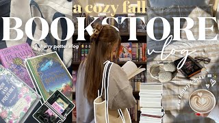 *cozy* bookstore vlog 🍂🧸🕯️ spend the day book shopping with me at barnes & noble!