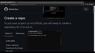 Creating A Repository with GitHub CLI.