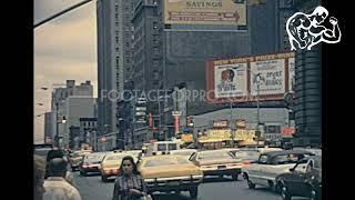 Snippet, 1972 M'nhttn street scene film clip, N.Y. City, N.Y.