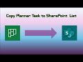 Create a SharePoint List Item from Planner Task
