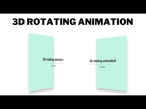 Pure Css 3D Rotating Animation In Html & Css Tutorial #tutorial #html # ...