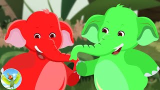Ek Mota Hathi Jhoom Ke Chala, एक मोटा हाथी, Kids Rhymes in Hindi for Babies
