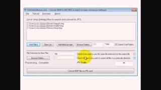 How to Convert BMP to JPG JPEG in batch or mass conversion