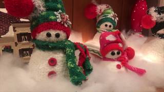 How to make adorable Christmas winter Snowmen in 15min!!!