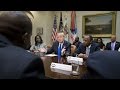 Trump rips media at Black History Month event