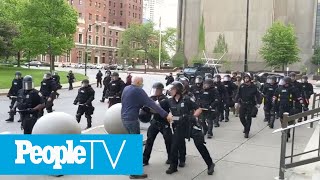 2 Buffalo Police Officers Suspended After Pushing 75-Year-Old Man To Ground At Protest | PeopleTV