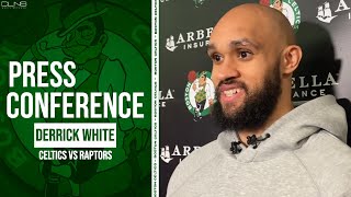 Derrick White: I Put on 15 Pounds of MUSCLE in Offseason | Celtics vs Raptors Postgame Interview