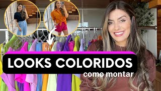 LOOKS COLORIDOS, COMO USAR LOOKS COLORIDOS, Looks COLOR BLOCK E LOOKS MONOCROMÁTICOS