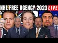 NHL FREE AGENCY LIVE STREAM 2023 | FREE AGENTS/TRADE RUMOURS