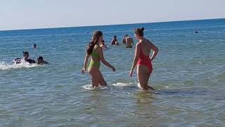 Анапа. Beach Anapa. Black Sea. Russian girls.