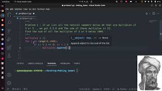 Euler Project : Solving the first Problem with Python(For beginners)