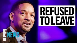 Will Smith "Refused" to Leave Oscars Ceremony After Slap | E! News