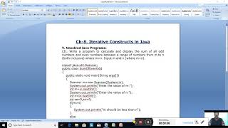 Date-3/2/2021. Class-9. Computer Applications. Ch-8, Iterative Constructs in Java. Part-9.