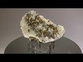 chalcopyrite on calcite mineral specimen rocks and crystals from daye copper mine china