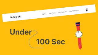 Under 100 Seconds: Elegant Navbar with HTML & Tailwind CSS - Quick & Easy Tutorial!