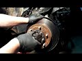 Toyota pickup wheel bearing and brake rotor replacement