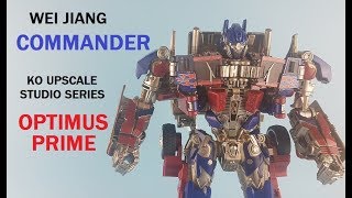 Wei Jiang COMMANDER ....KO upscale studio series optimus prime figure unboxing