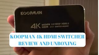 Koopman 4K HDMI Switcher Review and Unboxing