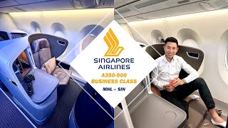 STUNNING Singapore Airlines A350-900 Regional Business Class from Manila to Singapore