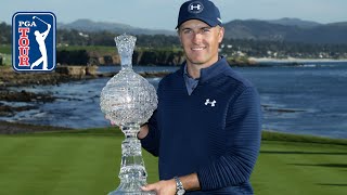 Every shot from Jordan Spieth's weekend at 2017 AT&T Pebble Beach