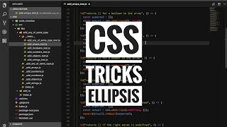 css tricks - ellipsis