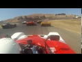 2016 Sonoma Race 1 Turn 2 Hank gets hit and spun