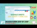 Create Form UI Google Sheets Step by Step | Apps Script + HTML CSS (Front End)