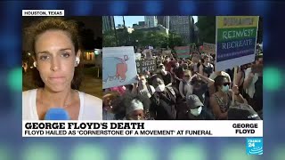 US: George Floyd's funeral hears calls for racial justice