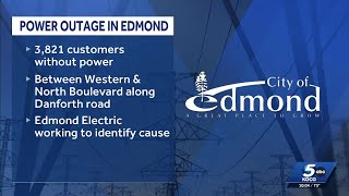 Edmond Electric reports outages on Monday night
