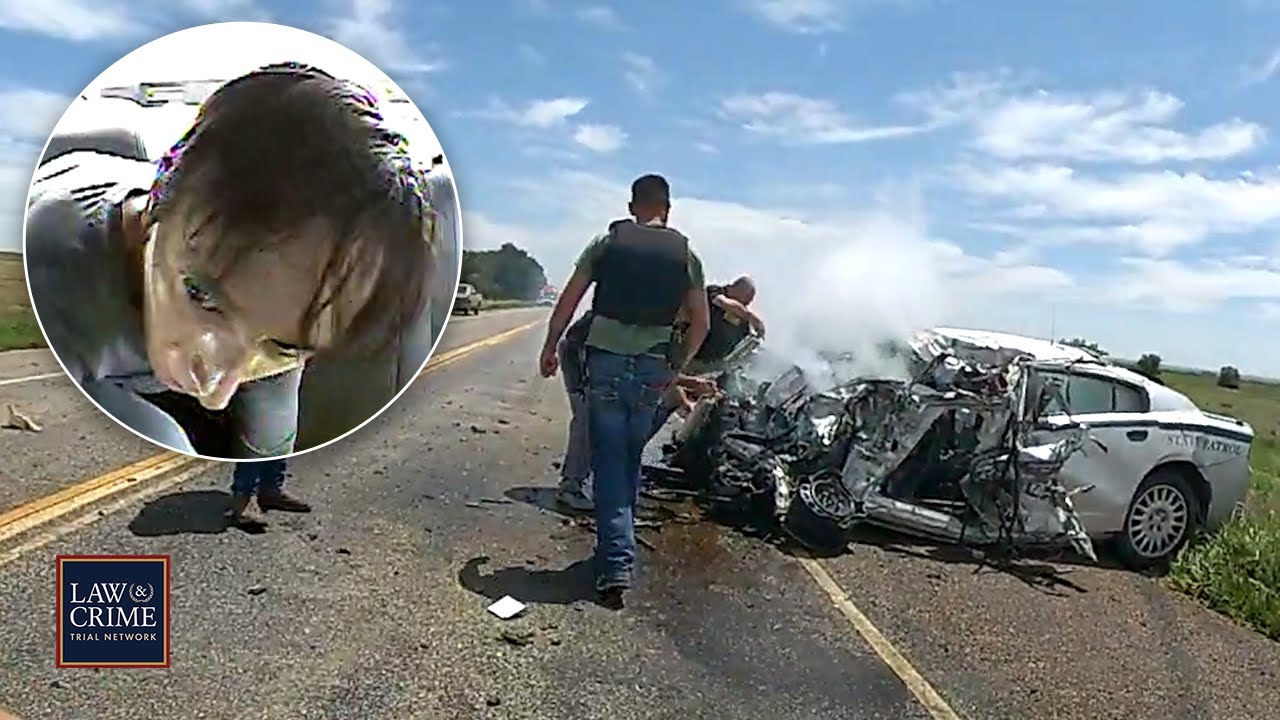 Handcuffed Suspect Steals Cop Car And Causes Fiery Fatal Crash - YouTube