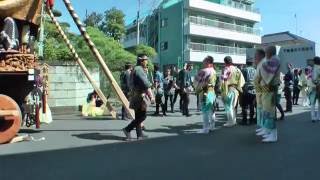 新橋本の山車　年番前後三町による下川岸代表巡行　佐原の大祭　秋祭り2016　初日　00016