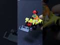 assemble Lego Airport Worker with Orange Construction Jacket Minifigure #lego #unboxing #fyp