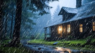 BEST SOOTHING RAIN SOUND at the forest make you sleep well | Goodbye insomnia with Rain