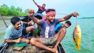 বৃষ্টির দিনে মাতলা নদীতে বরশি দিয়ে বেশ বড় বড় মাছ পেলাম@SundarbanNaturalVlog-kp1ww