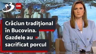 Crăciun tradițional în Bucovina. Gazdele au sacrificat porcul