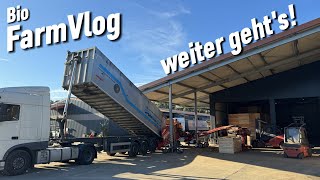 Frust beim Abladen.. über 2 std pro LKW - Getreide Halle am Dampfen - Mulchen & mehr / Vlog 139