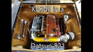 Convert your Datsun 521 truck to a KA24E or KA24DE Engine and 5-speed from a Nissan 240sx or D21