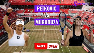 Bett1Open 2022: Andrea Petkovic vs Garbiñe Muguruza / Round 1 / Match Highlights