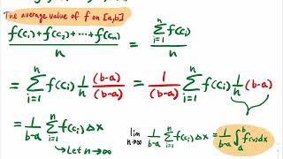 5.4.9 The Average Value Of A Function On [a,b] (Proof & An Example)