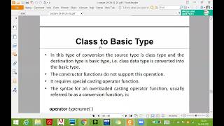 20. Operator Overloading- Type Conversion-2