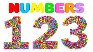 Learn Numbers with Colorful Balls - Colors and Numbers Videos for Children