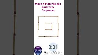 Matchstick Puzzle #shorts #math #puzzle #matchsticks #riddles