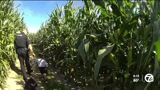 A courageous K-9 saves the day after 3-year-old gets lost in a corn maze