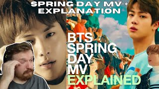 BTS (방탄소년단) '봄날 (Spring Day)' MV + EXPLANATION - BTS REACTION #bts #btsreaction #btsspringday