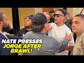 Nate Diaz after Masvidal brawl PRESSES him in heated altercation!